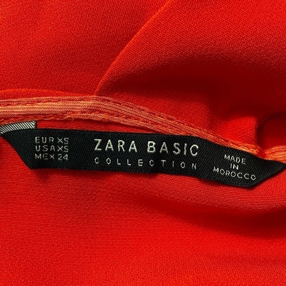 Zara Red Cold Shoulder Ruffle Jumpsuit size XS - Picture 8 of 8